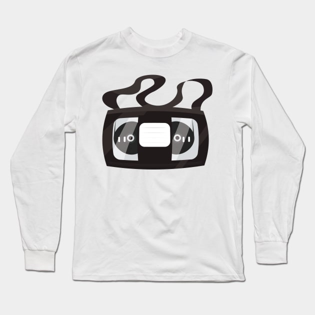 VHS Casette tape. Long Sleeve T-Shirt by nickemporium1